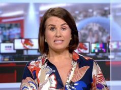 GOSSIP99 : BBC News presenter Nina Warhurst says she’s struggling through a ‘difficult week’ and says ‘the stories affecting children have weighed heavy on all of us’ after her eye sparked concern among viewers