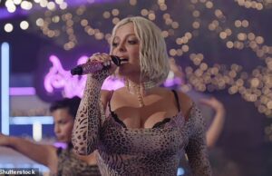 GOSSIP99 : Bebe Rexha puts on an eye-popping display in a leopard print dress after clapping back at cruel body shamers as she makes surprise Love Island visit