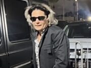 GOSSIP99 : Corey Feldman is seen for first time since suffering medical emergency mid-flight as he attends LA concert with Adrien Skye