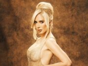 GOSSIP99 : Heidi Montag poses nude in a sheer mesh gown on jaw-dropping cover of new pop album Masterpiece