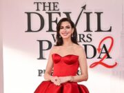 GOSSIP99 : How Anne Hathaway hid her baby bump during Devil Wears Prada promo tour: Expecting star, 43, used clever styling tricks to keep pregnancy under wraps