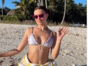 GOSSIP99 : Millie Bobby Brown poses in bright bikinis as she enjoys ‘vacay mode’ on a paradise beach break after hitting out at ‘vicious’ mom-shaming trolls