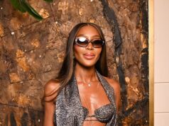 GOSSIP99 : Naomi Campbell flashes her bra as she joins covered-up Margot Robbie to party in the heatwave at star-studded RH London launch night