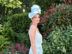 GOSSIP99 : Newly single Millie Mackintosh stuns in a ruffled blue dress while Ferne McCann opts for a hot pink number as they lead star arrivals on Royal Ascot day four