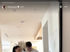 GOSSIP99 : Pregnant Olivia Culpo shows off her baby bump in sheer lace outfit for romantic date night with husband Christian McCaffrey