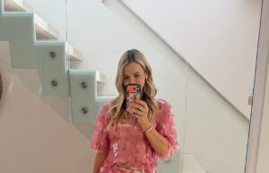 GOSSIP99 : Pregnant Vogue Williams stuns in a glamorous pink dress as she enjoys her baby shower in Ireland as fans speculate she has revealed the gender
