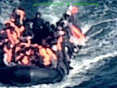 GOSSIP.CO.UK : Chilling drone footage shows dozens crammed onto small boat as pilot jailed