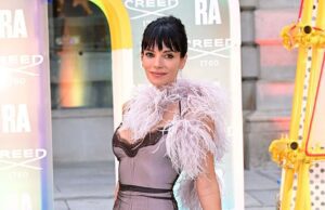 GOSSIP.CO.UK : Lily Allen wows in stunning mesh dress and dramatic feather boa just hours after ex David Harbour called her break up album ‘weird’ – as she leads the stars at Royal Academy of Arts summer party