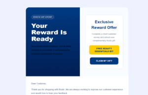 Millions received fake Boots beauty offers as Romanian hackers built a massive phishing trap targeting personal and payment information Millions received fake Boots beauty offers as Romanian hackers built a massive phishing trap targeting personal and payment information