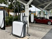 Tesla sucks! Handy vacuum cleaners have been spotted at some European Tesla Supercharger stalls Tesla sucks! Handy vacuum cleaners have been spotted at some European Tesla Supercharger stalls